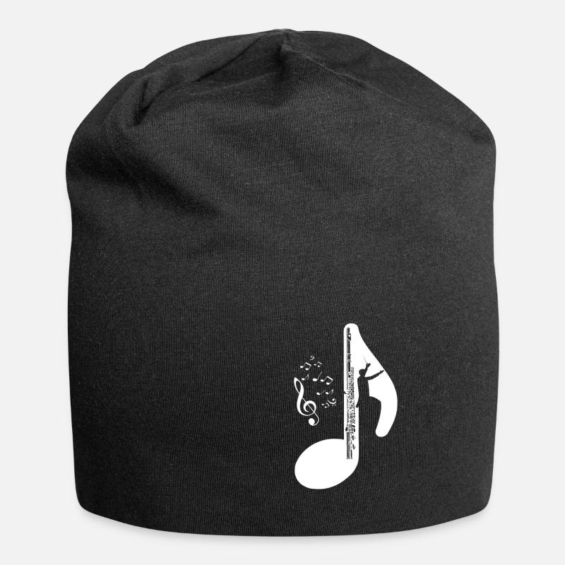 Flute - Jersey Beanie - black