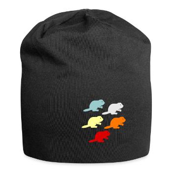 Biber - Jersey-Beanie - Schwarz - Vorne
