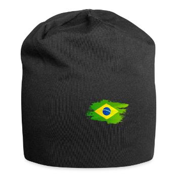 Brasilien - Jersey-Beanie - Schwarz - Vorne