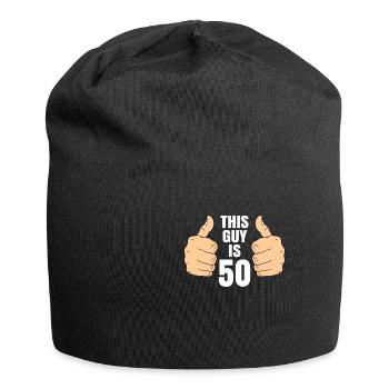50th birthday - Jersey Beanie - black - Front