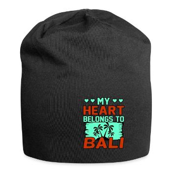 Bali - Jersey-Beanie - Schwarz - Vorne