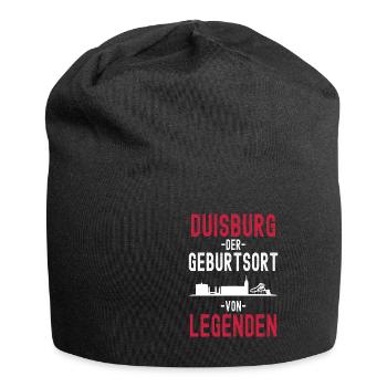 Duisburg - Jersey-Beanie - Schwarz - Vorne