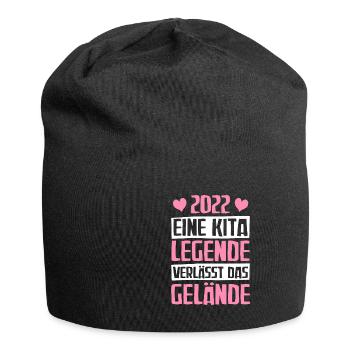 Eine Kita Legende Kita Abgänger 2022 - Jersey-Beanie - Schwarz - Vorne