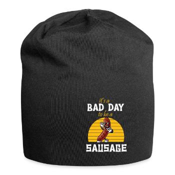 Hot Dog - Jersey-Beanie - Schwarz - Vorne