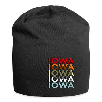 Cadeau de résident de l’Iowa - Bonnet en jersey - noir - Devant