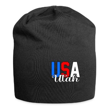 Cadeau de maison dans l’Utah - Bonnet en jersey - noir - Devant