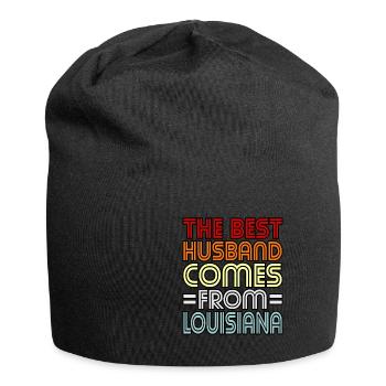 Louisiana-ehemann-geschenk - Jersey-Beanie - Schwarz - Vorne
