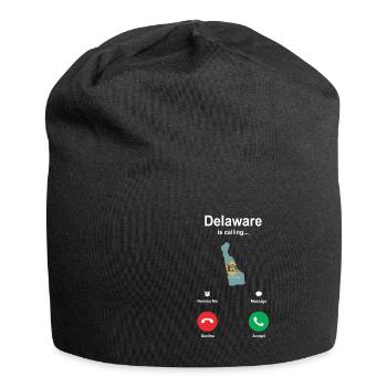 Reisendes Delaware geschenk - Jersey-Beanie - Schwarz - Vorne
