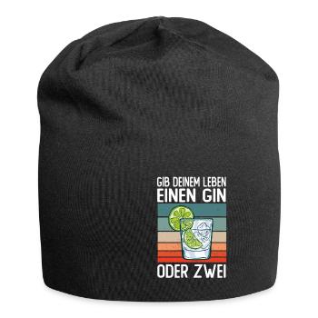 Gin - Jersey-Beanie - Schwarz - Vorne