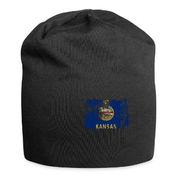 Kansas Home Pride Gift - Jersey Beanie - black - Front