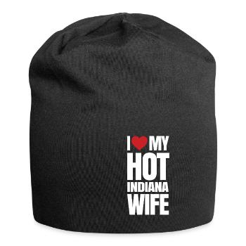 Dear Indiana Woman Gift - Jersey Beanie - black - Front