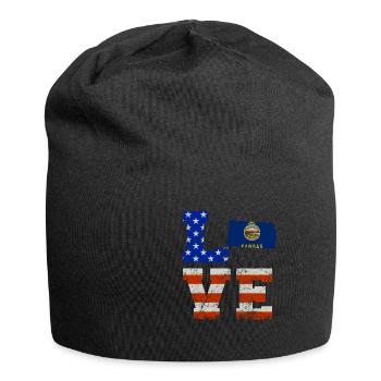 Dear Kansas gift - Jersey Beanie - black - Front