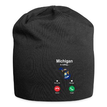Traveler Michigan gift - Jersey Beanie - black - Front