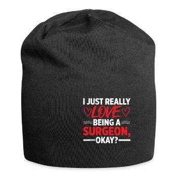 Chirurg - Jersey-Beanie - Schwarz - Vorne
