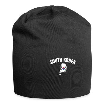 South Korea Hometown Gift - Jersey Beanie - black - Front