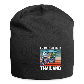 Dreirad Thailand Geschenk - Jersey-Beanie - Schwarz - Vorne