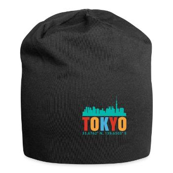 Tokio - Jersey-Beanie - Schwarz - Vorne