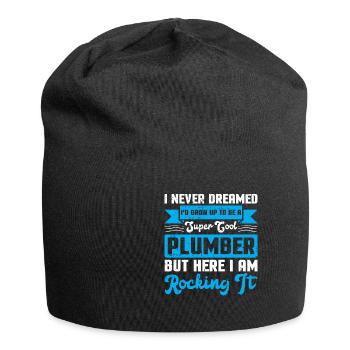 Klempner - Jersey-Beanie - Schwarz - Vorne