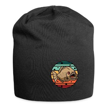 Piranha - Jersey-Beanie - Schwarz - Vorne