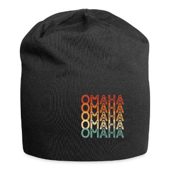 Omaha Nebraska - Bonnet en jersey - noir - Devant