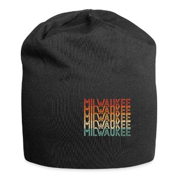 Milwaukee Wisconsin - Jersey-Beanie - Schwarz - Vorne