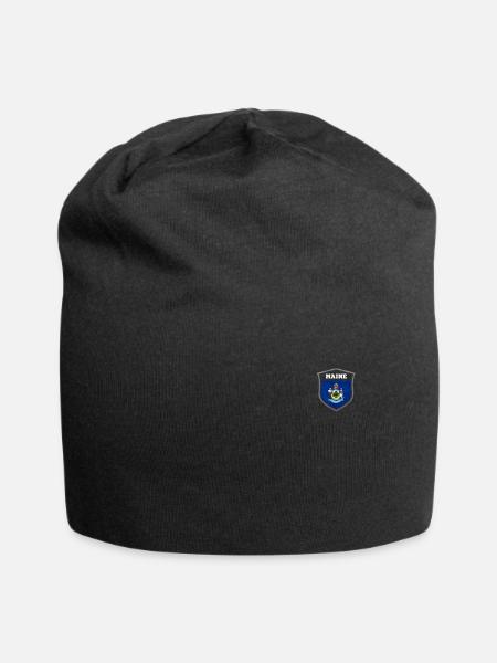 Maine - Jersey-Beanie - Schwarz
