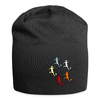 Match de football de but féminin - Bonnet en jersey - noir - Devant