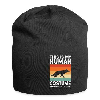 Coyote Hunting Coyote Jagen Geschenk - Jersey-Beanie - Schwarz - Vorne