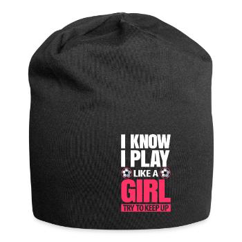 Frauenfußball - Jersey-Beanie - Schwarz - Vorne