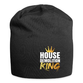 Cadeau de rénovation de destruction de maison - Bonnet en jersey - noir - Devant