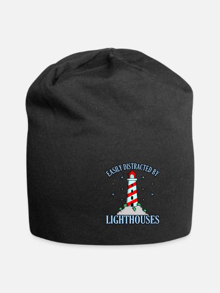 Leuchtturm - Jersey-Beanie - Schwarz