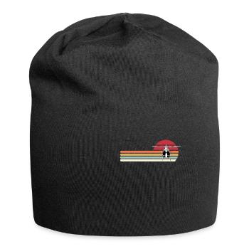 Hélicoptère rétro - Bonnet en jersey - noir - Devant