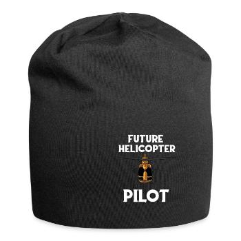 Futur pilote d’hélicoptère - Bonnet en jersey - noir - Devant