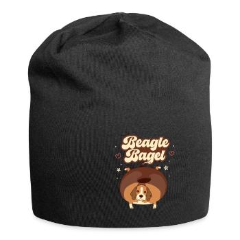 Beagle Bagel - Jersey-Beanie - Schwarz - Vorne