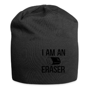 Je suis une gomme - Bonnet en jersey - noir - Devant