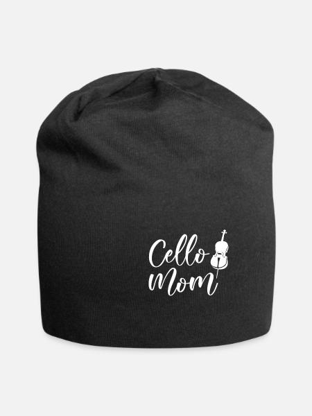 Cello Lustiges Geschenk Viola - Jersey-Beanie - Schwarz