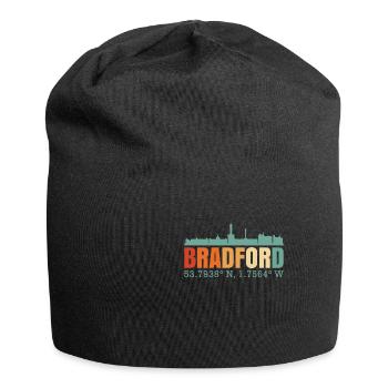 Bradford England Großbritannien Skyline - Jersey-Beanie - Schwarz - Vorne