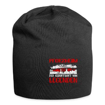 Pforzheim Der Geburtsort Von Legenden - Jersey-Beanie - Schwarz - Vorne