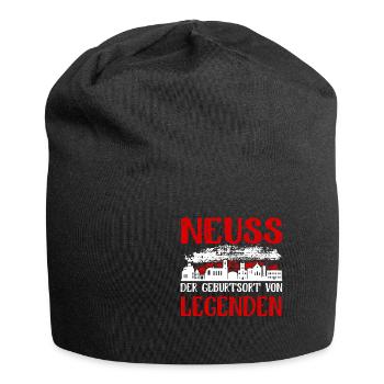 Neuss Der Geburtsort Von Legenden - Jersey-Beanie - Schwarz - Vorne