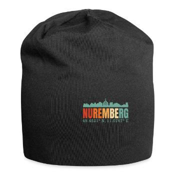 Nuremberg Skyline - Jersey Beanie - black - Front