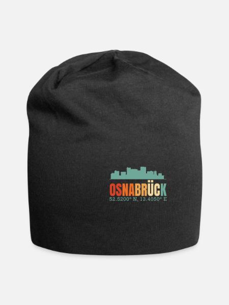 Osnabrück Skyline - Jersey-Beanie - Schwarz