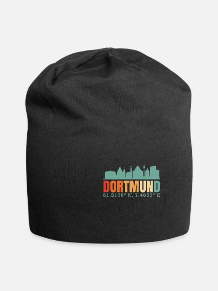 Dortmund - Jersey-Beanie - Schwarz