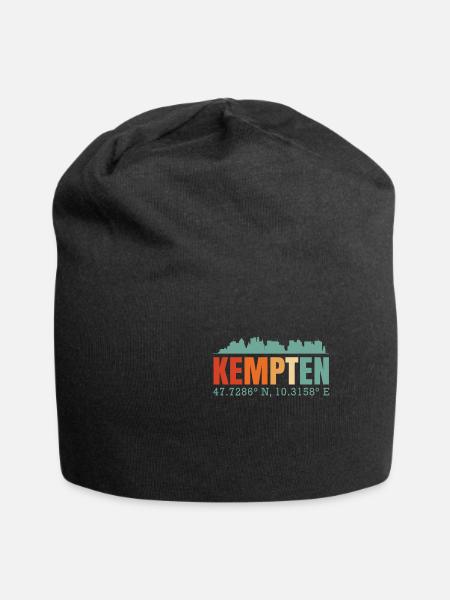 Kempten - Jersey-Beanie - Schwarz