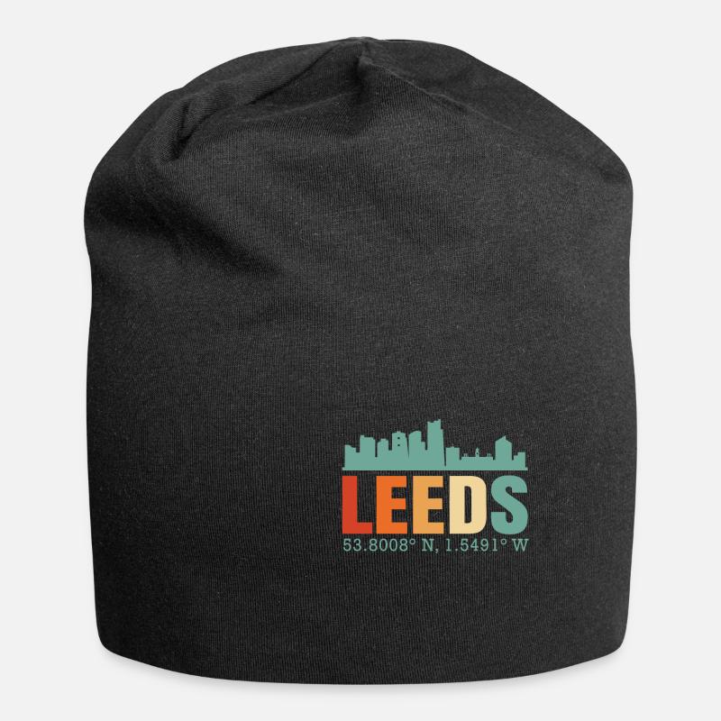 Leeds - Jersey-Beanie - Schwarz