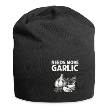 Ail Ail Pain Pain Cadeau alimentaire - Bonnet en jersey - noir - Devant