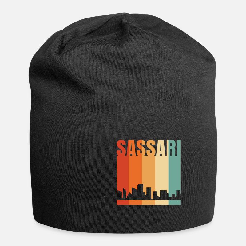 Sassari - Jersey-Beanie - Schwarz