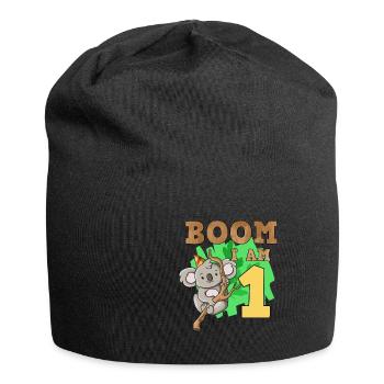 1st birthday koala - Jersey Beanie - black - Front