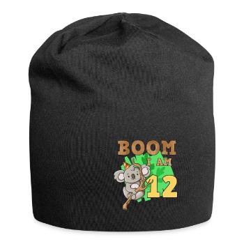 12th birthday koala - Jersey Beanie - black - Front