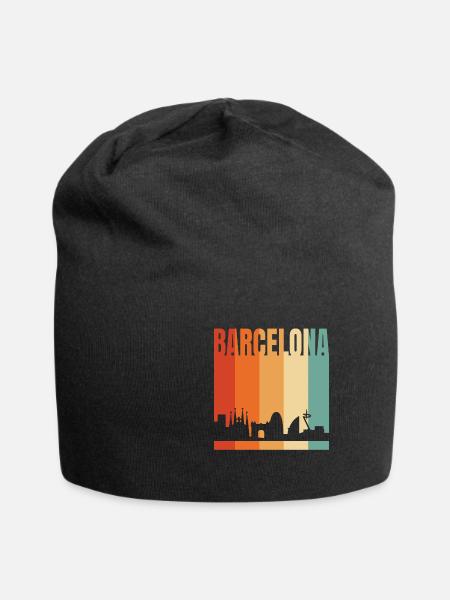 Barcelona - Jersey-Beanie - Schwarz
