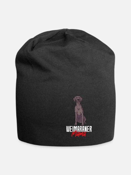 Weimaraner - Jersey-Beanie - Schwarz